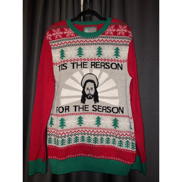 Ugly Christmas Sweater Xmas Size Large - Picture 1 of 3